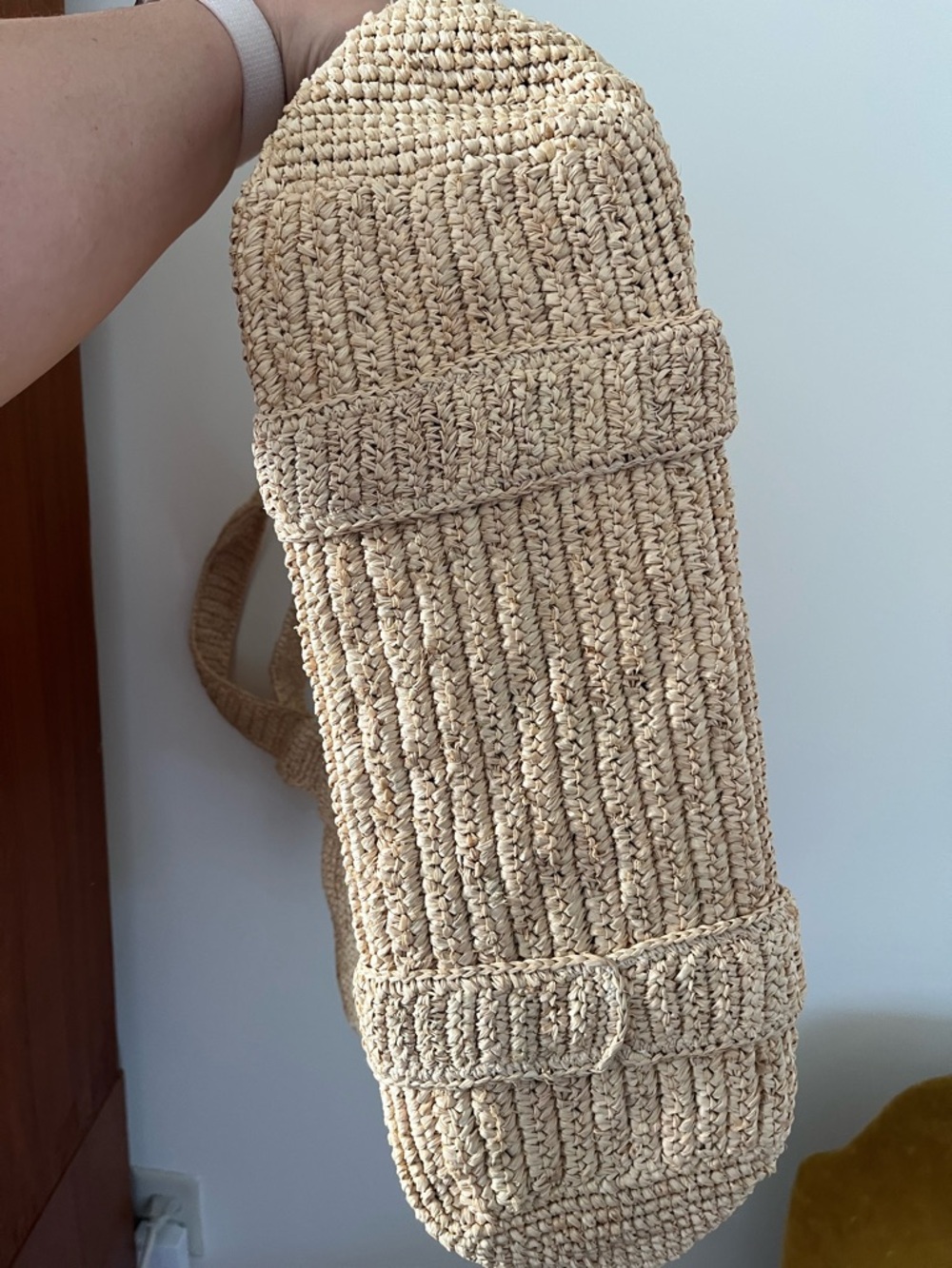 Hat Attack Natural Straw Tote in Beige from Southern Tide - Picture 3 of 6